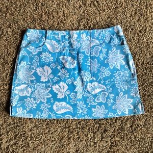 Express blue/white miniskirt